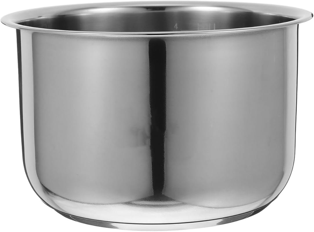 KICHOUSE 4-Cup Universal Stainless Steel Rice Cooker Inner Pot Replace