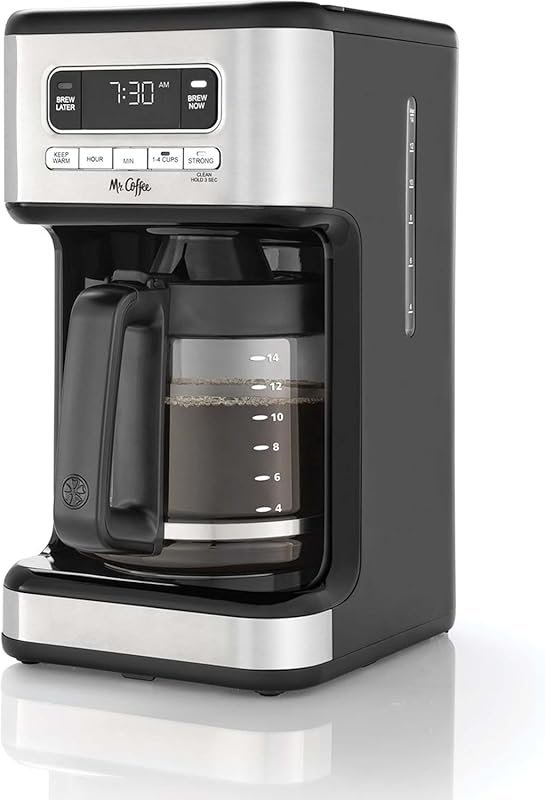 Mr. Coffee 14 Cup Programmable Coffee Maker in Stainless Steel