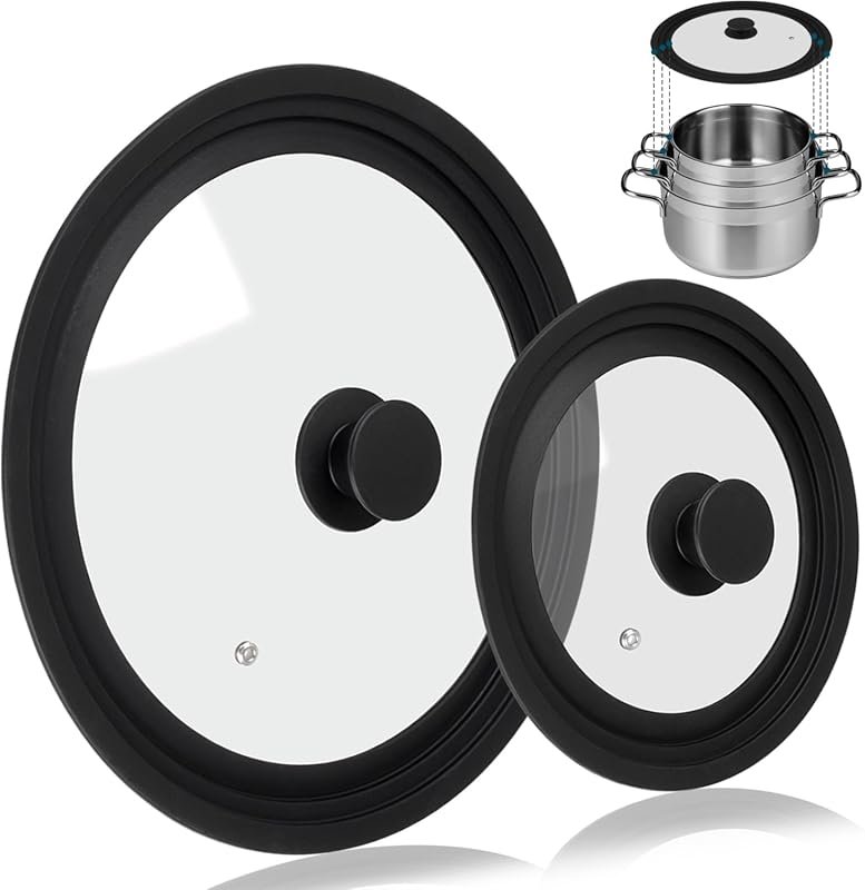 Universal Pot & Pan Lid 2 Pack, Fits 7