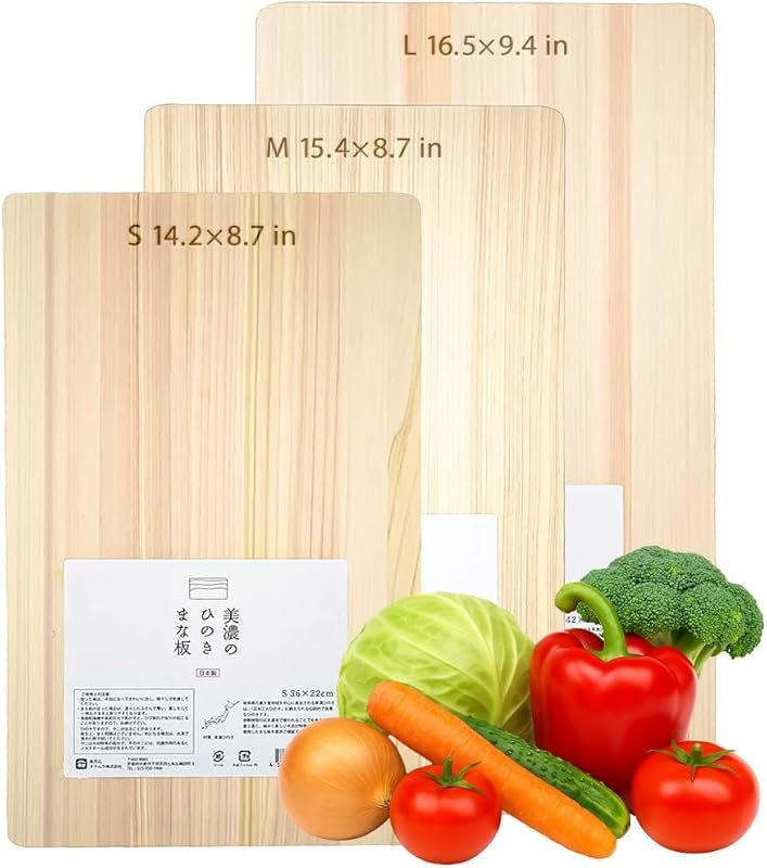 TIKUSAN Natural Cypress Hinoki Cutting Board – Handmade in Japan