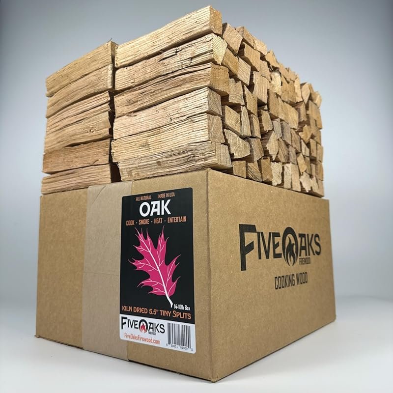 Kiln Dried Oak Pizza Oven Wood, 5-Inch Mini Logs for Ooni, Gozney & So