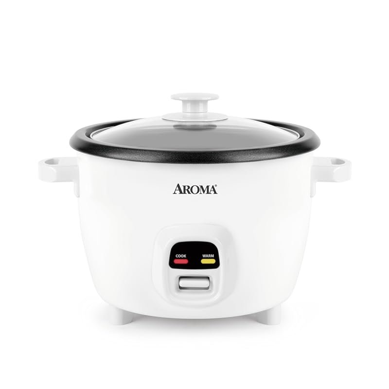 Aroma 20‑Cup Cooked (10‑Cup Uncooked) One‑Touch Rice Cooker & Food Ste