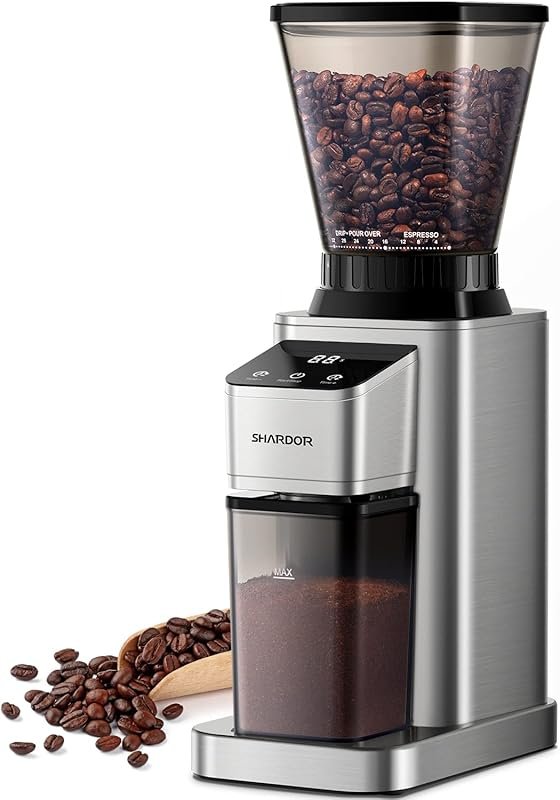 SHARDOR Professional Conical Burr Coffee Grinder with 48 Settings for 