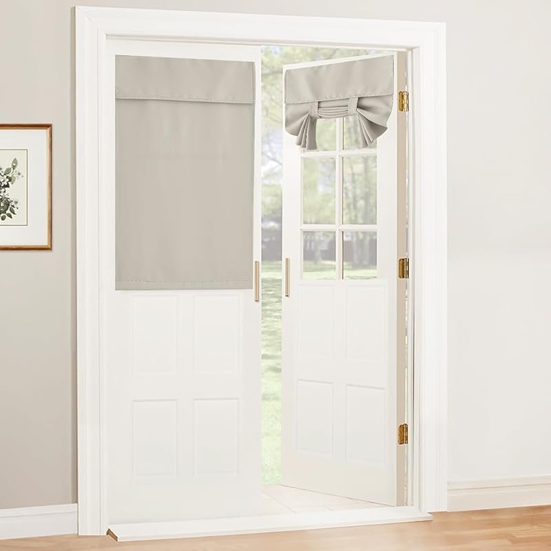 RYB HOME French Door Blackout Curtain Tricia Kitchen Cabinet Nursery B