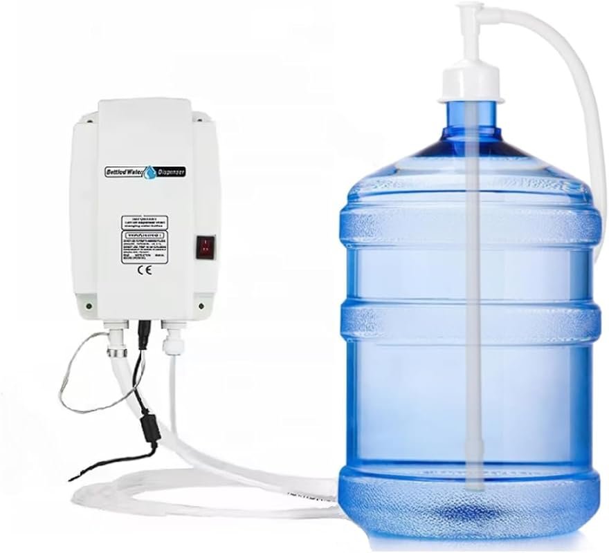Electric Water Dispenser Pump – 1GPM, 20ft Hose, for 5 Gallon Bottles,