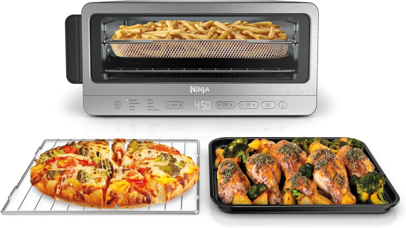 Ninja 8-in-1 Air Fryer Toaster Oven Combo, Flip‑Up Design, 1800 W, Sta