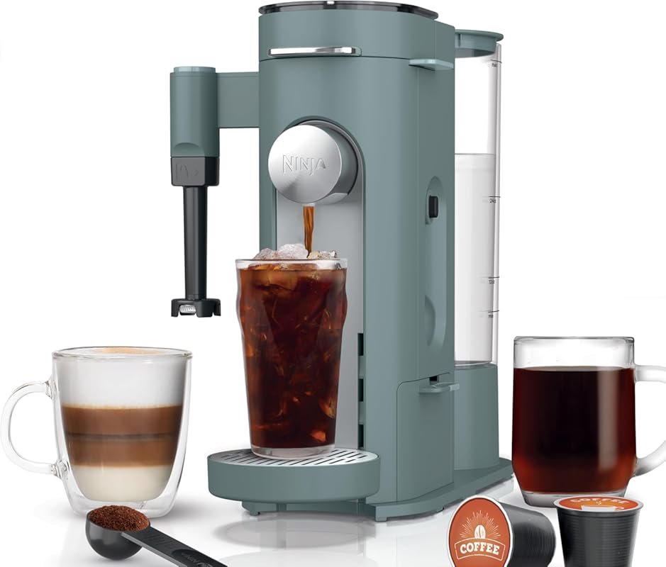 Ninja Specialty Single-Serve Coffee Maker with Milk Frother, Iced Coff