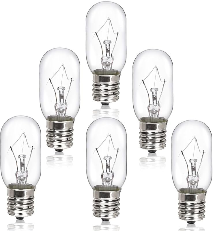 E17 40W Microwave Light Bulbs, 120V T8 Under Hood Stove Oven Refrigera