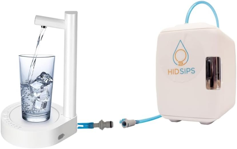 HID SIPS Desktop Water Dispenser Kit with 4L Mini Fridge and Pump – Be