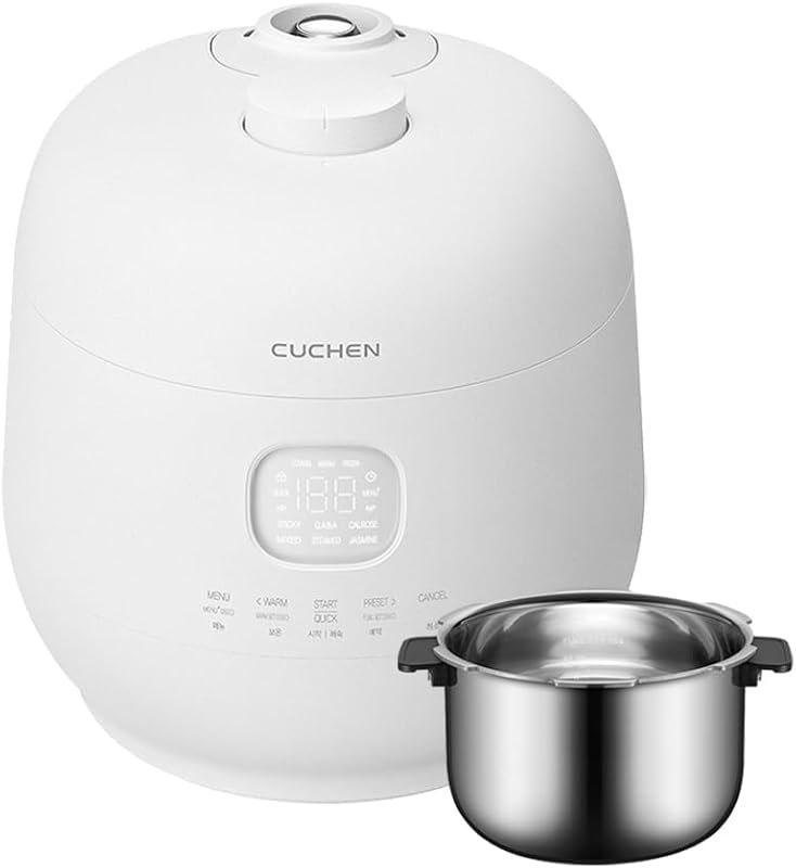 Cuchen CRH‑TWS0610PWUS 6‑Cup Premium IH Pressure Rice Cooker with 304T