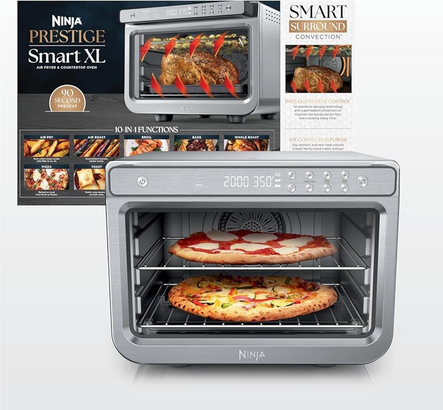 Ninja Prestige 10‑in‑1 Air Fryer & Toaster Oven Combo