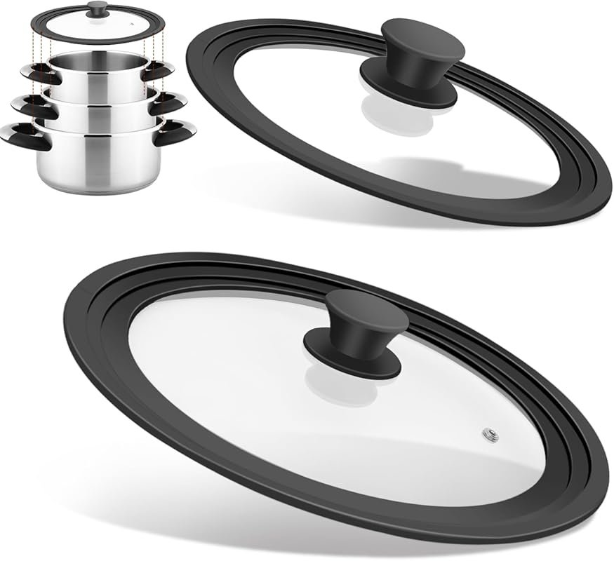 Universal Pan Lid Set Fits 7-12