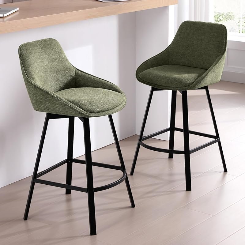 Zesthouse Swivel Bar Stools Set of 2, 26