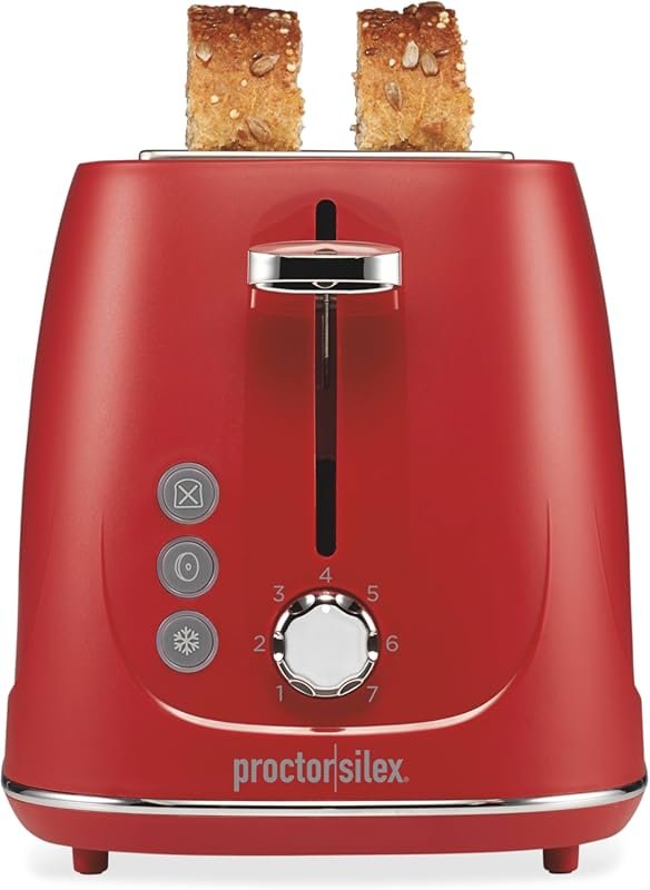 Proctor Silex 2-Slice Toaster with Bagel & Defrost Buttons, 7 Shade Se