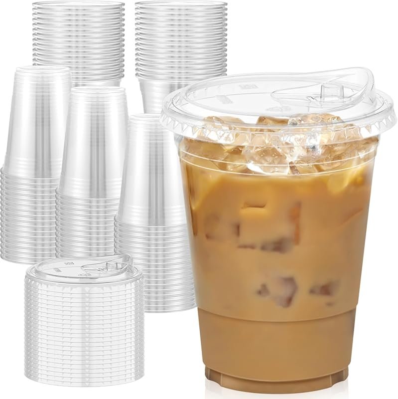 ZAVOOS 14-Pack 16 Oz Reusable Coffee Cups with Lids