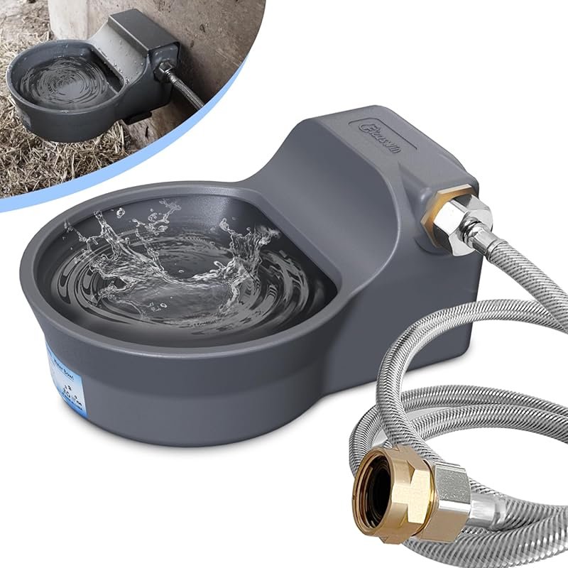 Anti-Tip Outdoor Dog Water Dispenser with 68 oz Capacity & GHT Faucet