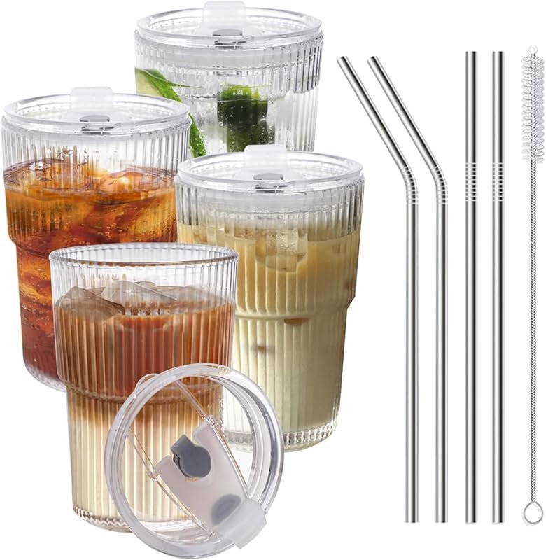 Rolling Sands USA Made 16 oz Reusable Coffee Cups with Lids
