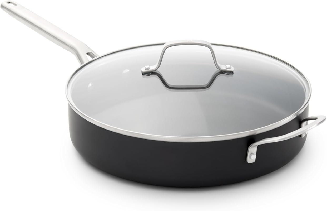 Calphalon Hard-Anodized 5-Qt Nonstick Sauté Pan with Lid, Oven & Dishw