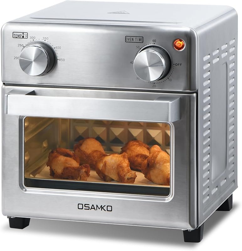 8.5QT 5-in-1 Compact Air Fryer Toaster Oven for Small Spaces, Fast Pre
