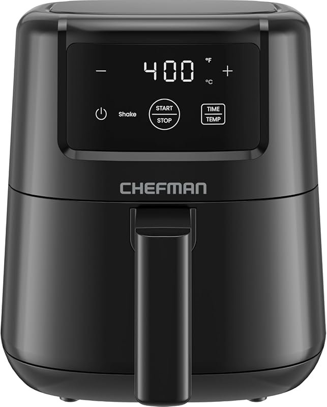 CHEFMAN 2‑Qt Mini Air Fryer – Digital Compact Design, Non‑Stick Dishwa