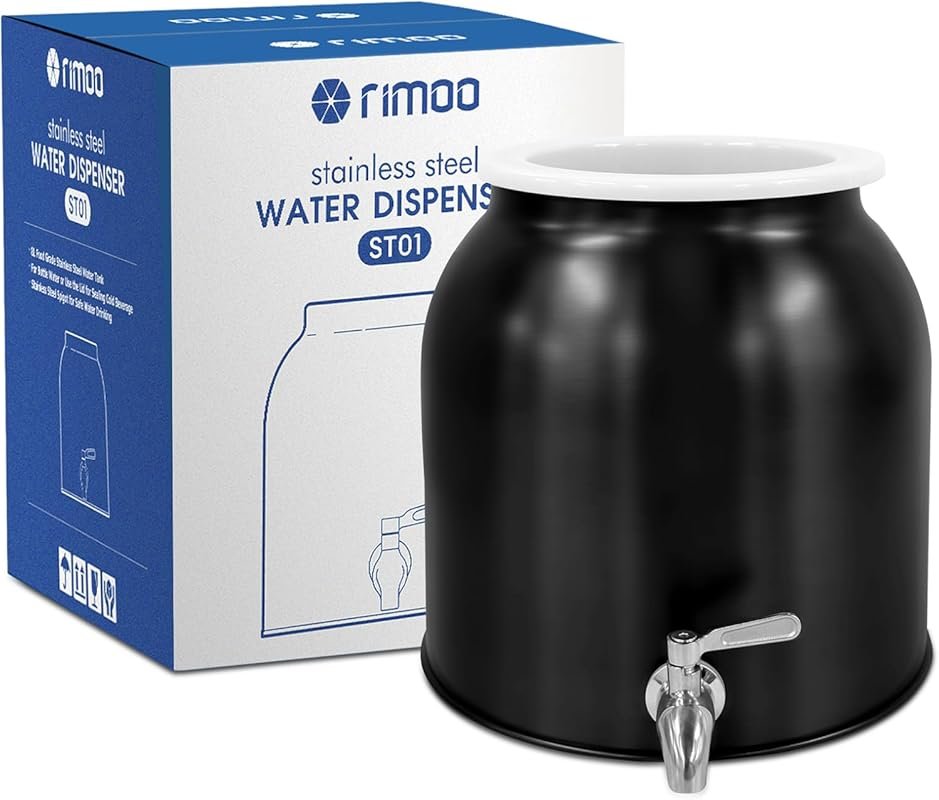 2.5 Gallon Stainless Steel Water Crock, Countertop Water Dispenser for