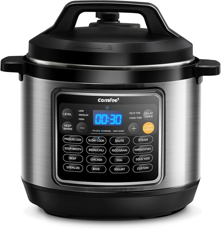 COMFEE’ 16‑in‑1 8‑Quart Electric Pressure Cooker