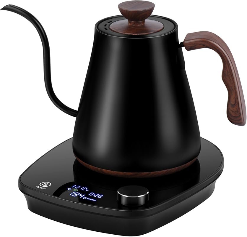 Intelligent Temperature Control Gooseneck Kettle, 1000W Fast Boil, Sta