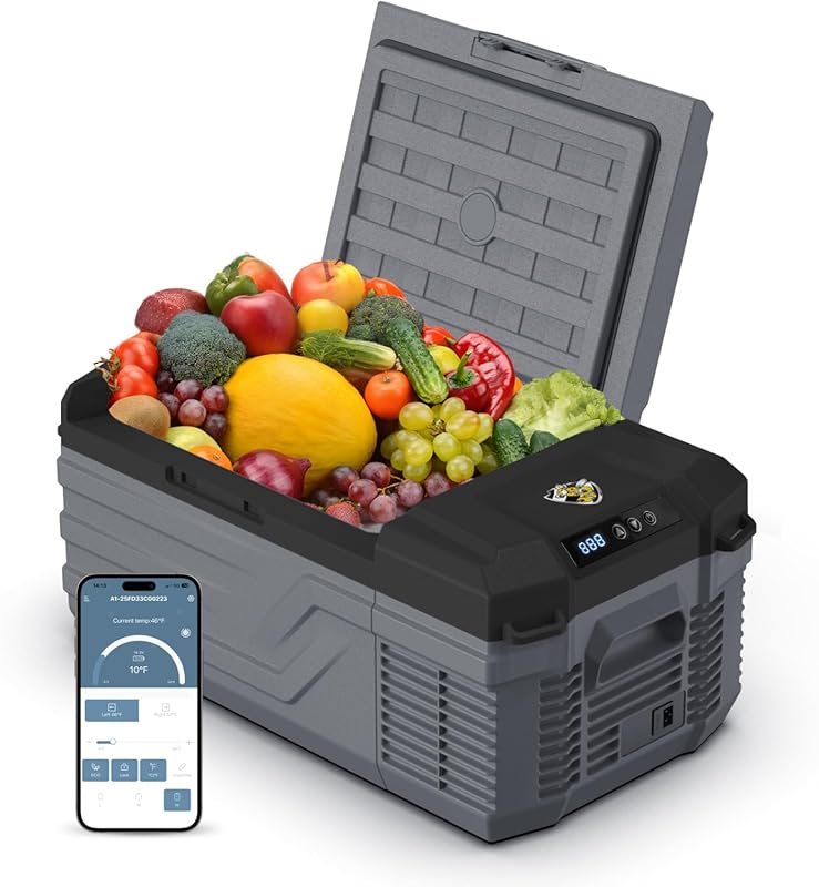 YELLOW JACKET 16 Quart 12V Car Fridge, -4°F~68°F for RV, Truck & Outdo