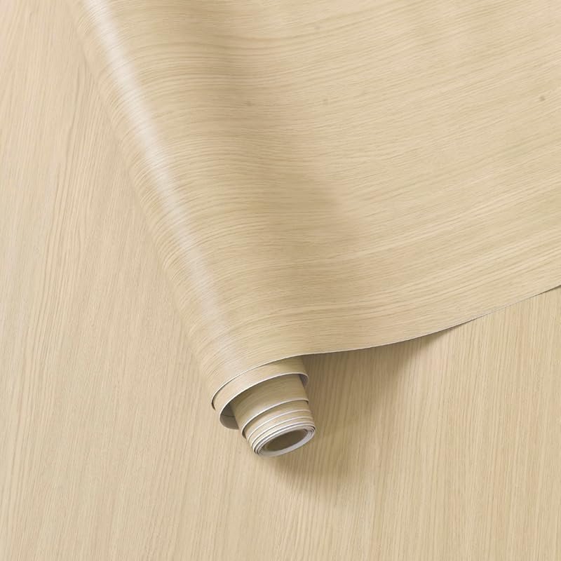 BOMENG White Oak Peel & Stick Wallpaper for Kitchen Cabinets – Light B