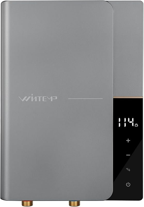 8kW 240V Tankless Electric Water Heater with LED Display and Self-Modu