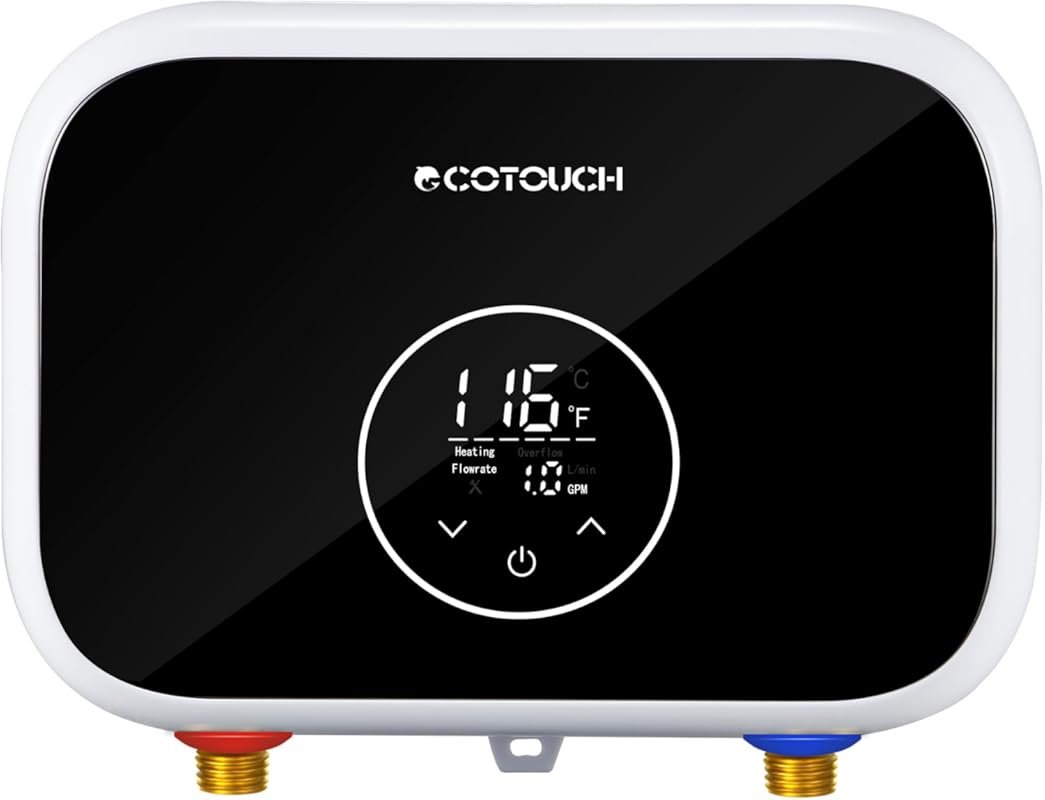 ECOTOUCH 6kW 240V Tankless Water Heater with Self-Modulation and ETL C