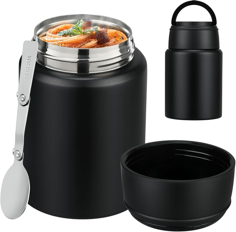 Kids 16oz Vacuum Insulated Soup Thermo Leakproof Wide Mouth Lunch Box 