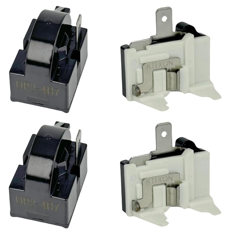 QP2-4R7 1-Pin PTC Starter Relay & 6750C-0005P Overload Protector for M