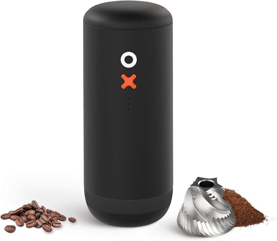 Nuttii Electric Portable Quiet Conical Burr Grinder with 20 Settings f