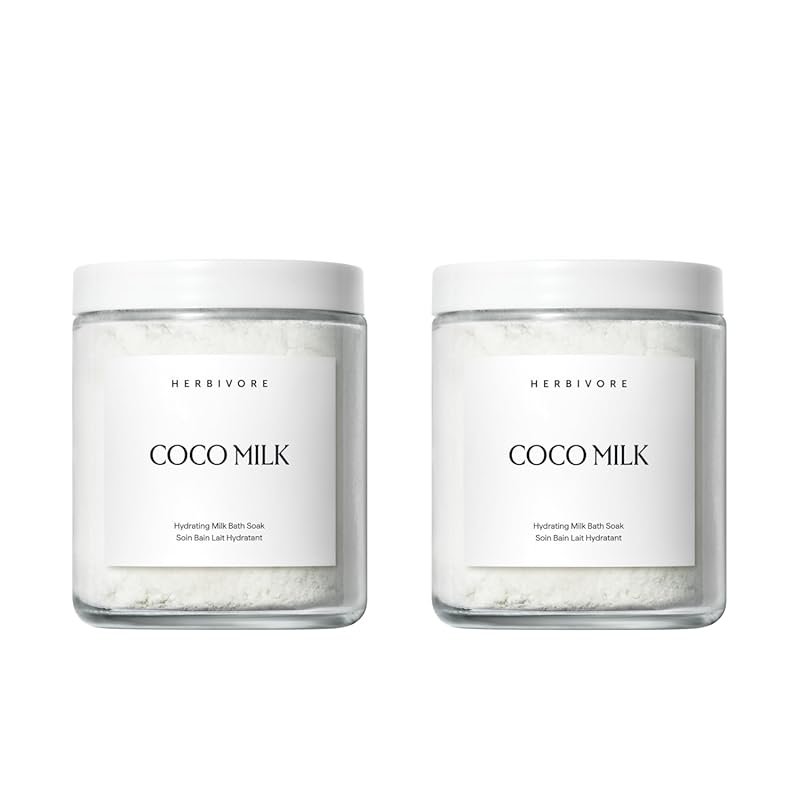 HERBIVORE Coconut Milk Bath Soak | Deeply Hydrating + Skin Softening, 