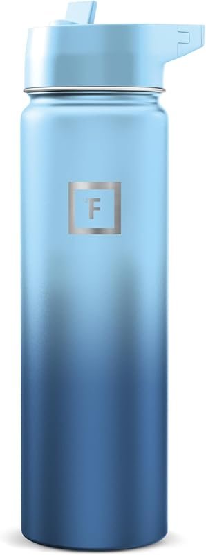 IRON °FLASK 24 oz Wide Mouth Insulated Stainless Steel Water Bottle wi