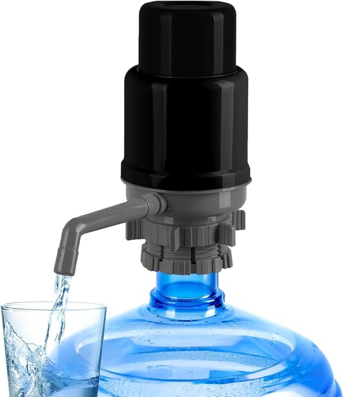 HotFrost Manual 5‑Gallon Water Pump with Adjustable Tubes, Screw‑Top A
