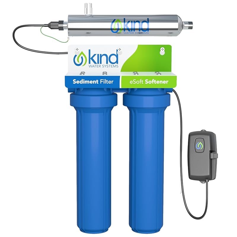 Whole House Salt-Free Water Softener with UV Light Filters Dirt & Prot