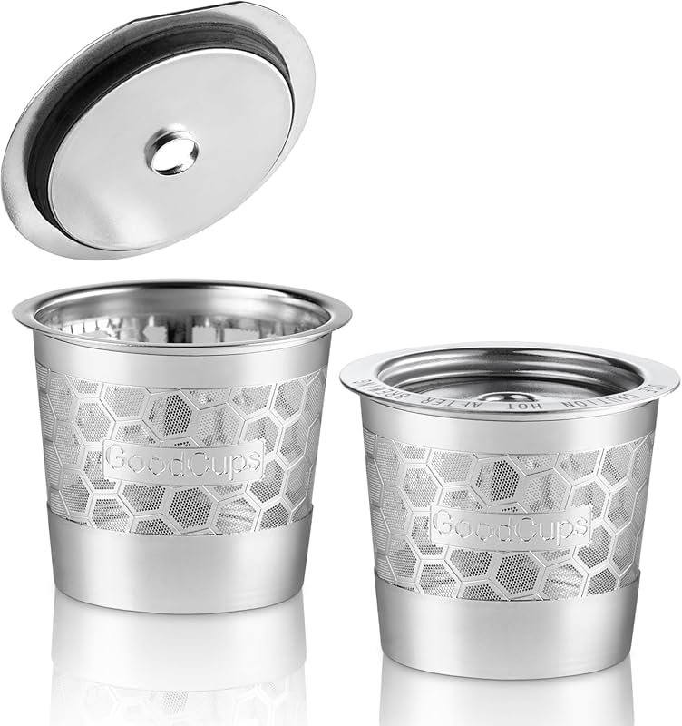 304 Stainless Steel Reusable K-Cup Filters for Keurig Brewers – 2-Pack