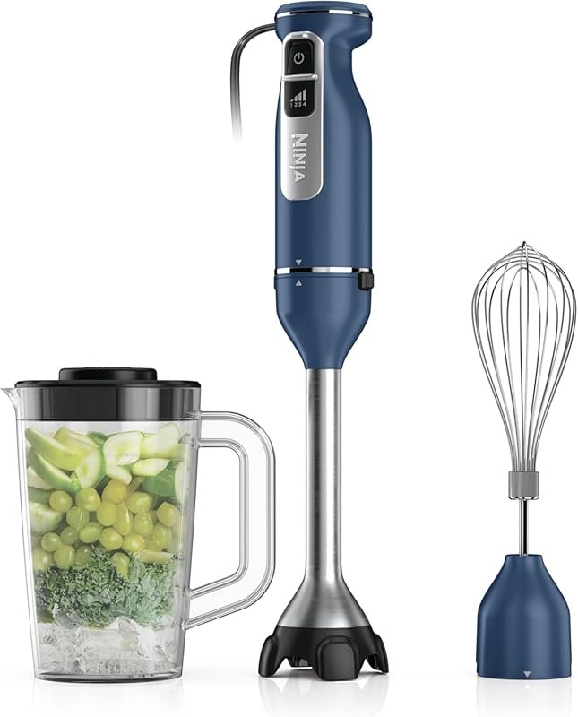 Ninja Immersion Blender CI201ND with 4 Speeds, SplatterShield, PanProt