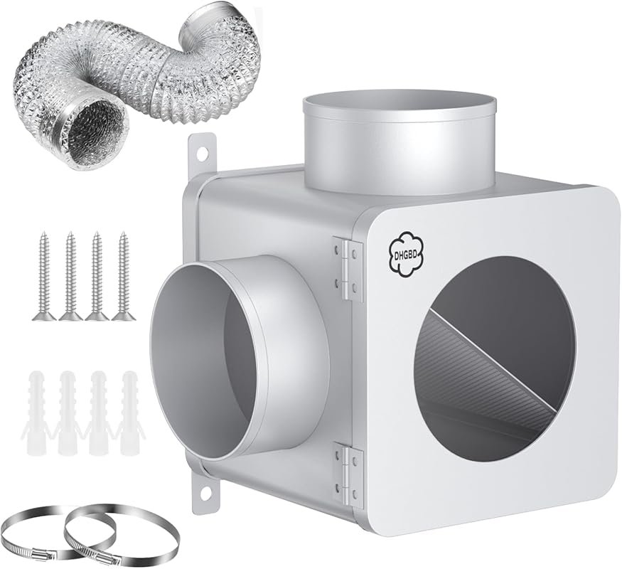 90° Metal Dryer Lint Trap with 4