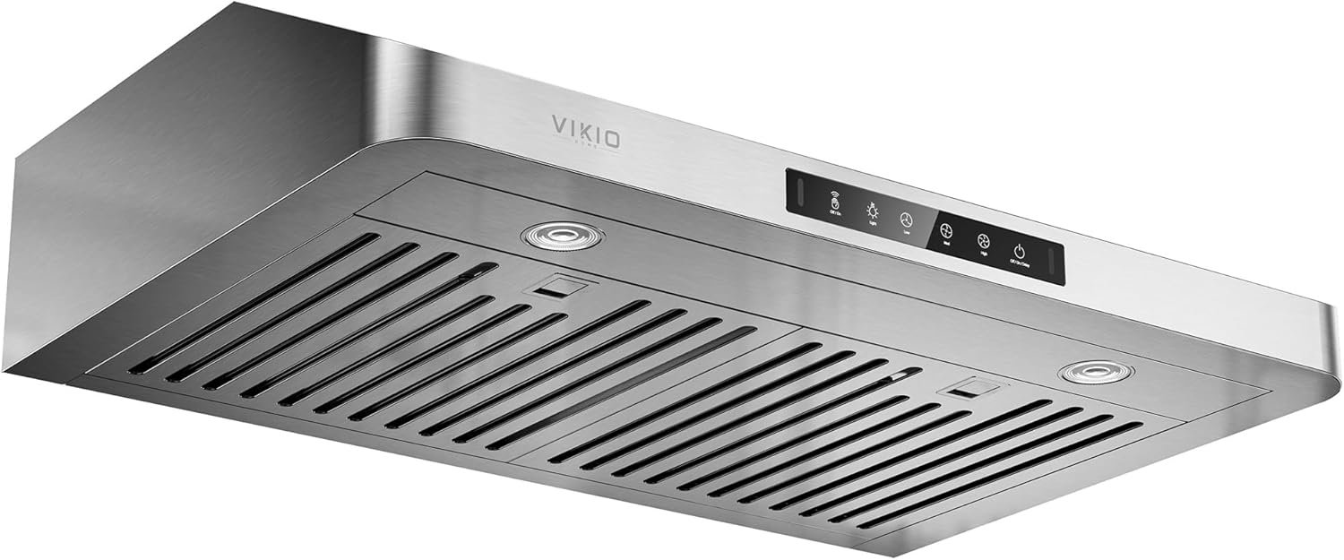 VIKIO HOME 30‑Inch Under‑Cabinet Range Hood – 980 CFM, 3‑Speed Gesture