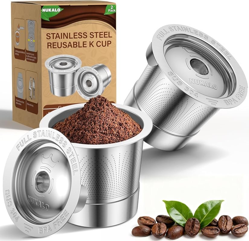 Full Stainless Steel Reusable K Cups for Keurig 1.0 – Eco-Friendly, Ea