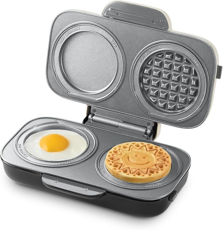 Dash MultiMaker® Double Mini Waffle Maker with Dual Ceramic Surfaces &