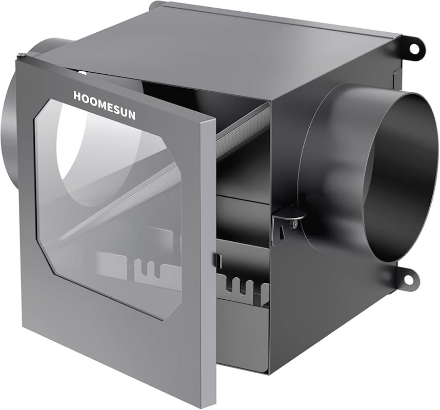 HOOMESUN Upgrade Indoor Dryer Duct Lint Trap Kit with Stainless Steel 