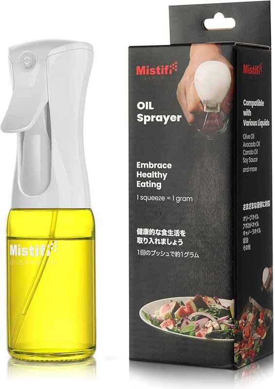 Mistifi Eco-Friendly Glass Oil Sprayer 150ml for BBQ & Air Fryer