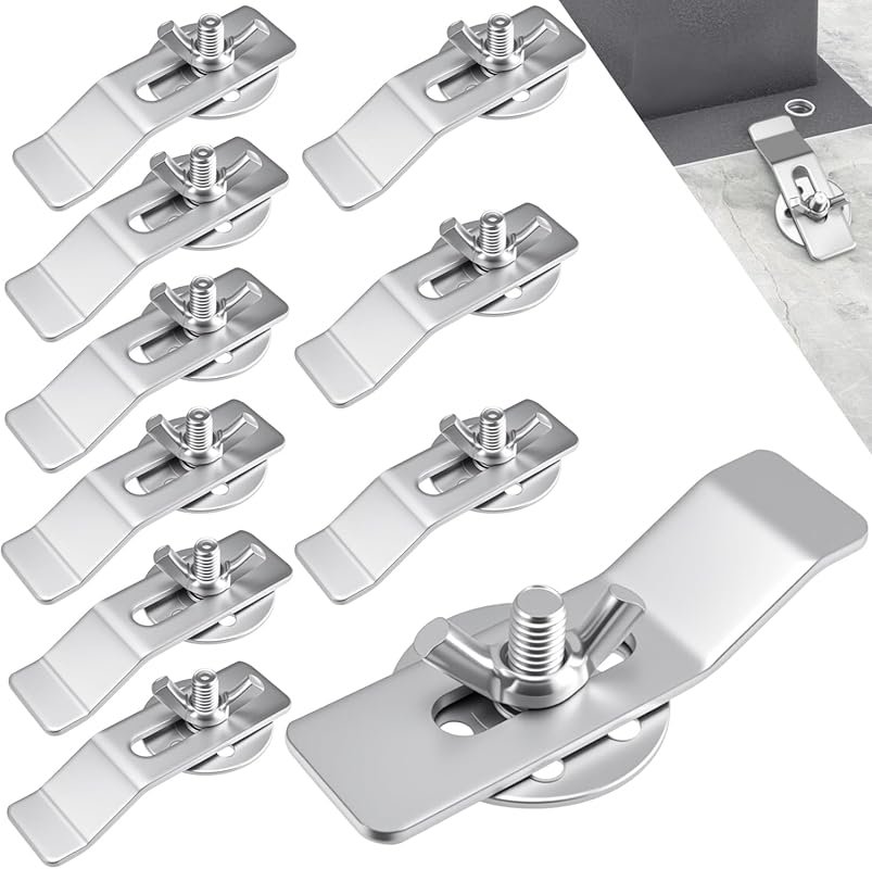 10-Pack Stainless Steel Sink Brackets for Marble/Granite Countertops –
