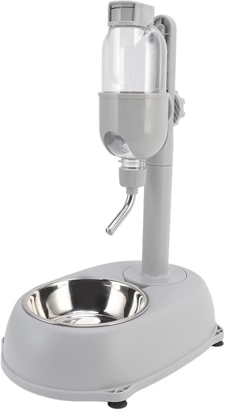 2‑in‑1 500 ml Large Dog Water Bowl Dispenser – Adjustable PP/ABS Autom