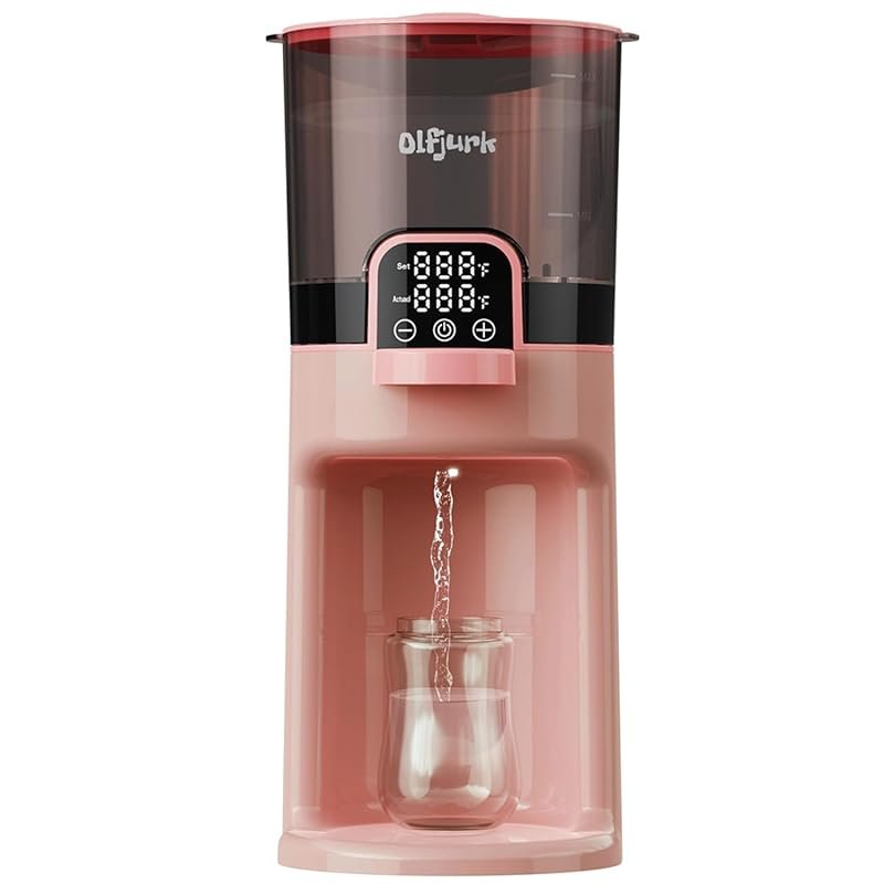 Instant Baby Bottle Warmer Pink, Warm Water Dispenser with Detachable