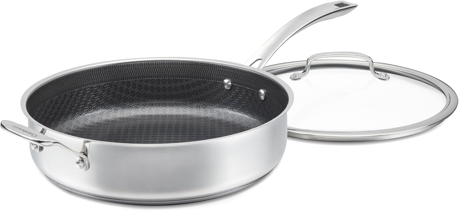 Cuisinart FusionPlus 5-Quart Ceramic Nonstick Saute Pan with Helper Ha